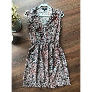 AQUA by Bloomingdales Pink Ruffle Dress XS